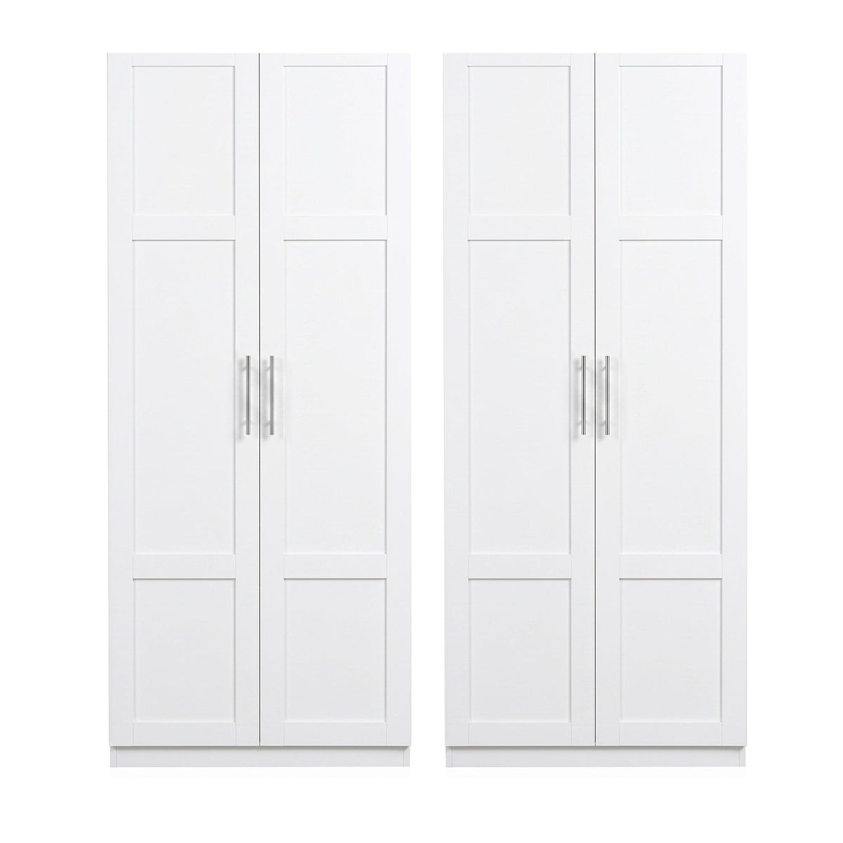 Artiss 2x Buffet Sideboard Cabinet Pantry Hutch Kitchen Storage Organiser White