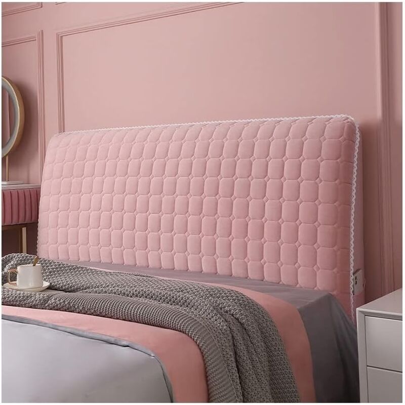 Headboard Cover 160Cm, Headboard Cover Protector With Stretch Side, Washable Dustproof Headboard Cover Thickened