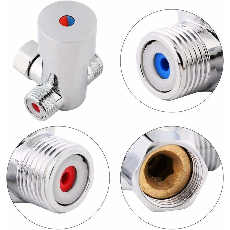 3 Way Mixer Tap - Water Mixer Temperature Control For Automatic Faucet In Bathroom