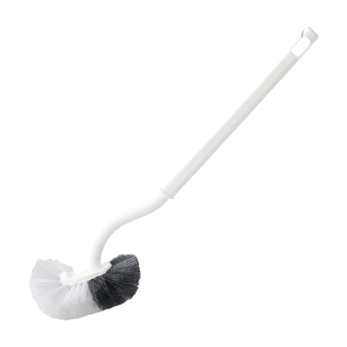 Tyidzon Bathroom Toilet Bowl Brush, Curved Design Toilet Brush for Deep Cleaning Under Rim, Easy Handy Compact Toilet Bowl Cleaner Brush for Bathroom White