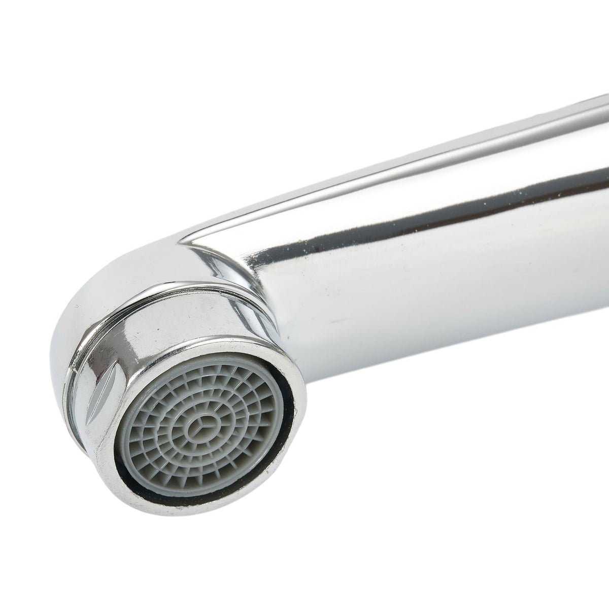 Chrome Basin Faucet Cold Sink Water Basin Tap Single Handle Faucet Tap Deck Mounted for Bathroom Kitchen Replacement