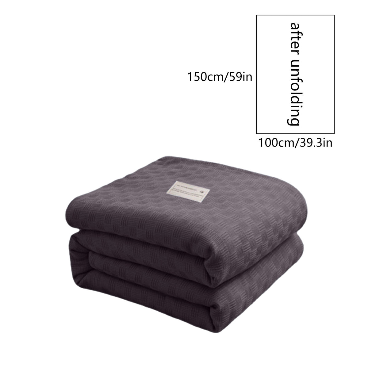 59x39" 100% Cottons Blanket, Soft and Breathable Bed Blanket, Multi-functional Bed Blanket for All Season, Machines Washable Bed Couch for Home Living Room Bedroom Office Travel Coffee