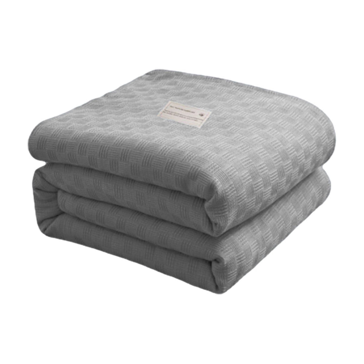 59x39" 100% Cottons Blanket, Soft and Breathable Bed Blanket, Multi-functional Bed Blanket for All Season, Machines Washable Bed Couch for Home Living Room Bedroom Office Travel Gray