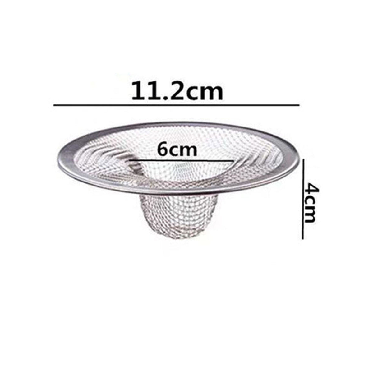 Tub Drain Hair Catcher - Shower Drain Mesh Strainer, Stainless Steel Shower Bathtub Drain Cover, Bathroom Sink Strainer Filter Basket for Bathroom Sink, Wash Basin Floor Drain M Silver