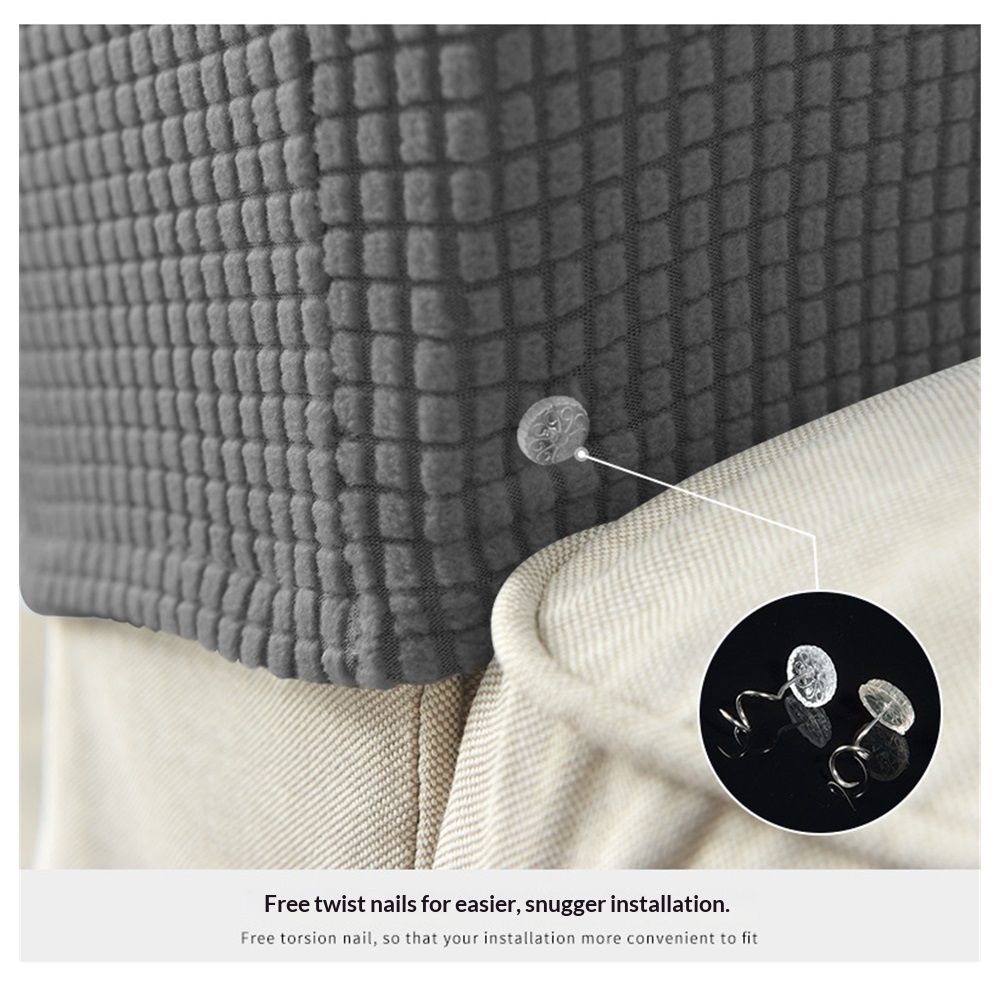 Machine washable household sofa armrests, chair covers, elastic sofa armrests covers (2-piece set of armrests, dark gray)