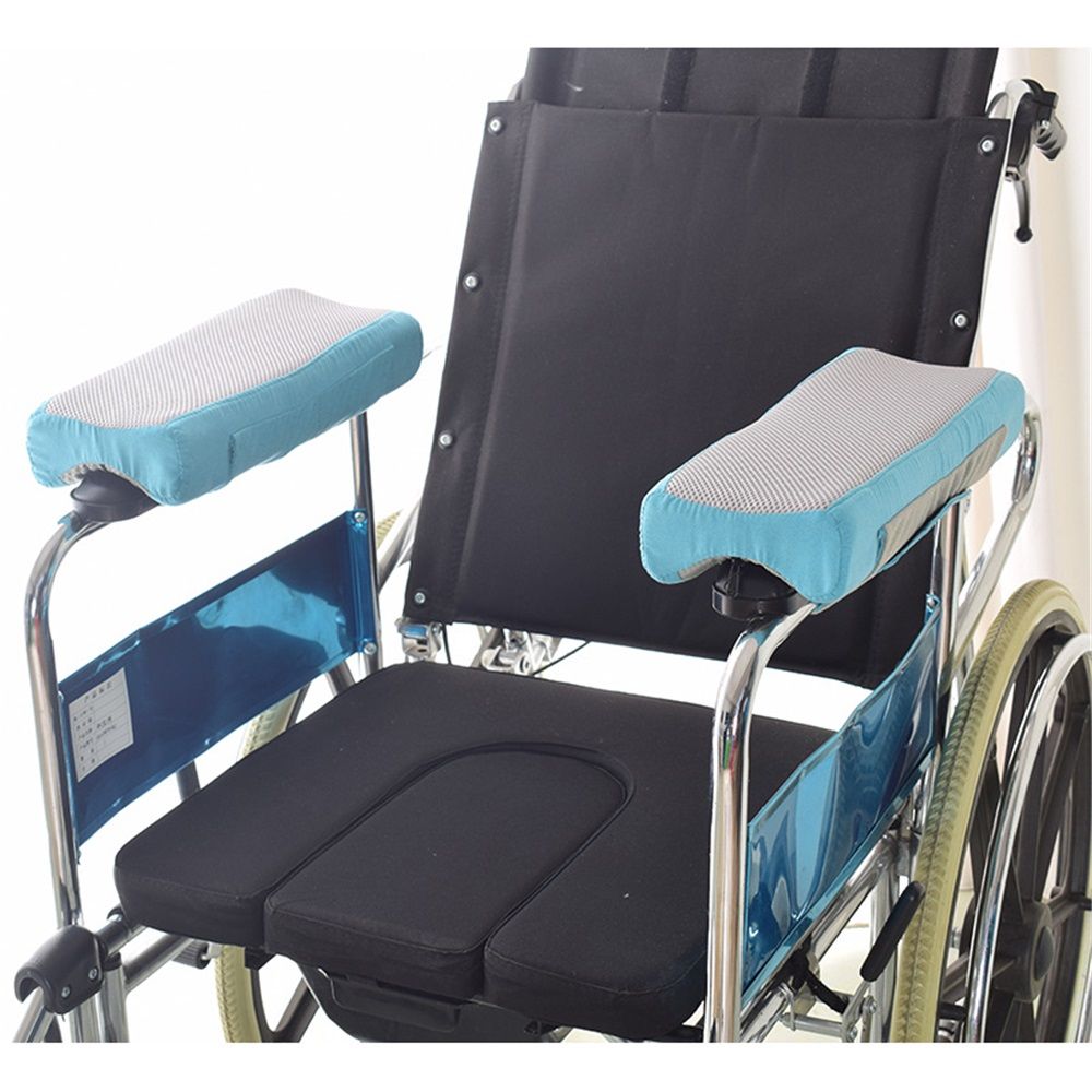 Wheelchair Armrest Covers – Soft Padded Cushions for Comfort & Support – Moisture-Wicking Fabric – Easy to Install – Fits Standard Wheelchairs