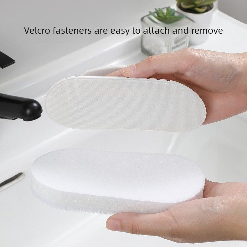 Bathroom Cleaning Brush with Replacement Sponges, Multipurpose Scrub Brush for Bathtub Shower Tile Sink