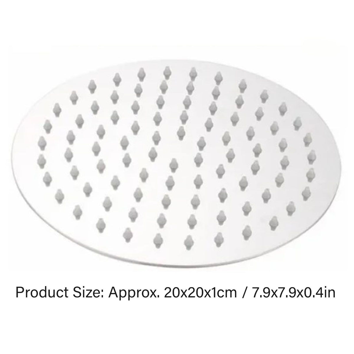 201 Stainless Steel Shower Head 8 Inch High Pressure Rainfall Shower Head for Bathroom Tour