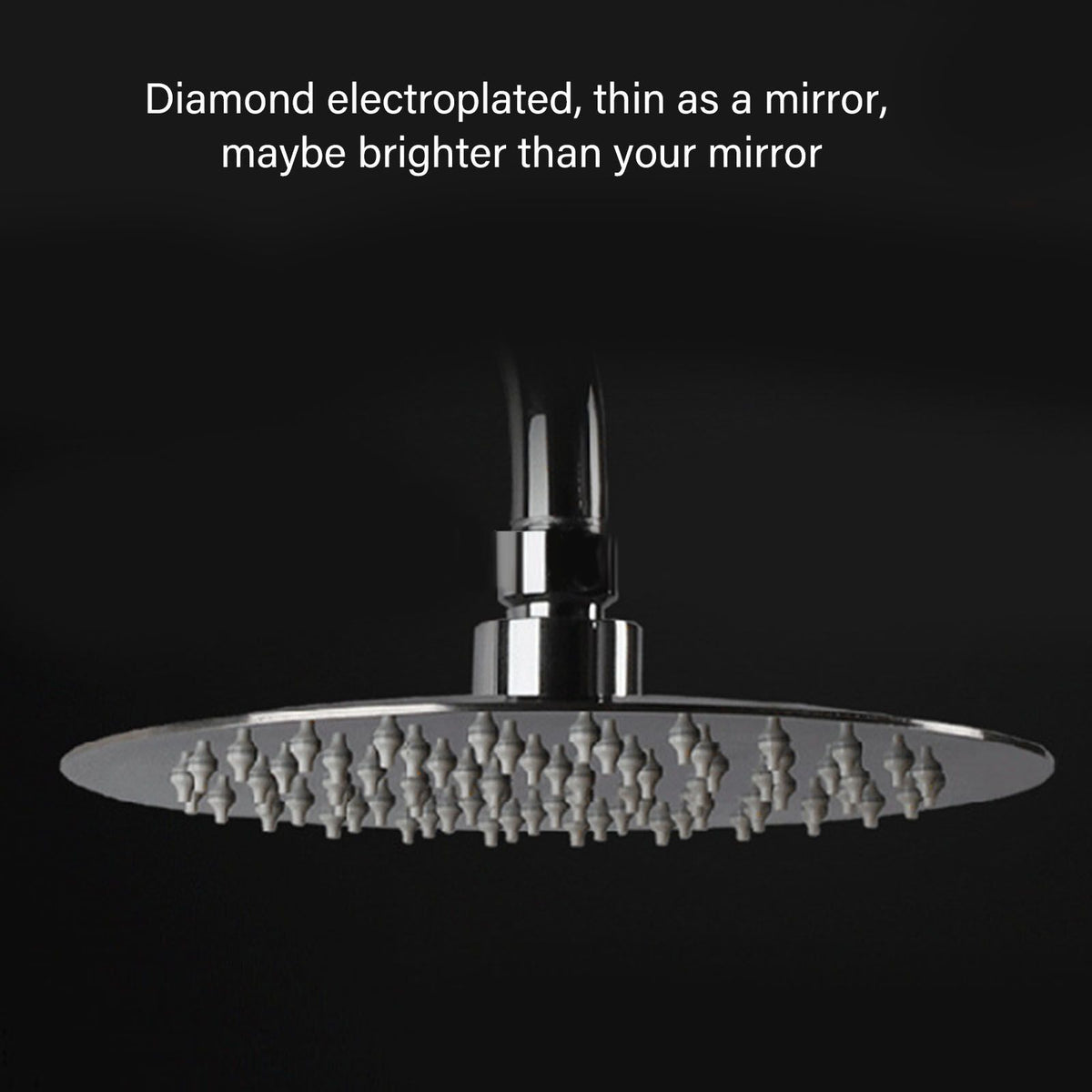 201 Stainless Steel Shower Head 8 Inch High Pressure Rainfall Shower Head for Bathroom Tour