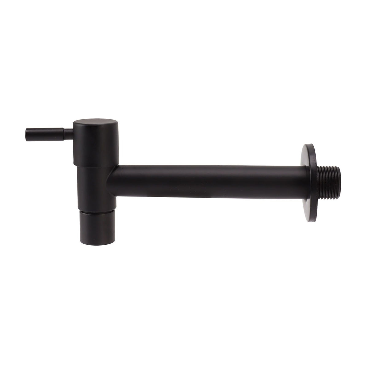 G1/2 Wall Mounted Cold Water Tap 304 Stainless Steel Single Handle Cold Faucet Bathroom Garden Faucet Tap Black for Mop Pool