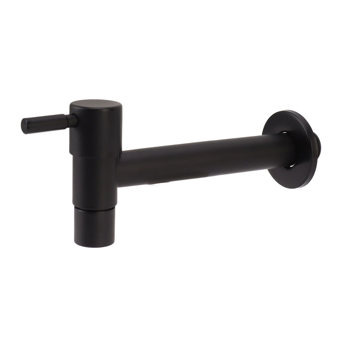 G1/2 Wall Mounted Cold Water Tap 304 Stainless Steel Single Handle Cold Faucet Bathroom Garden Faucet Tap Black for Mop Pool