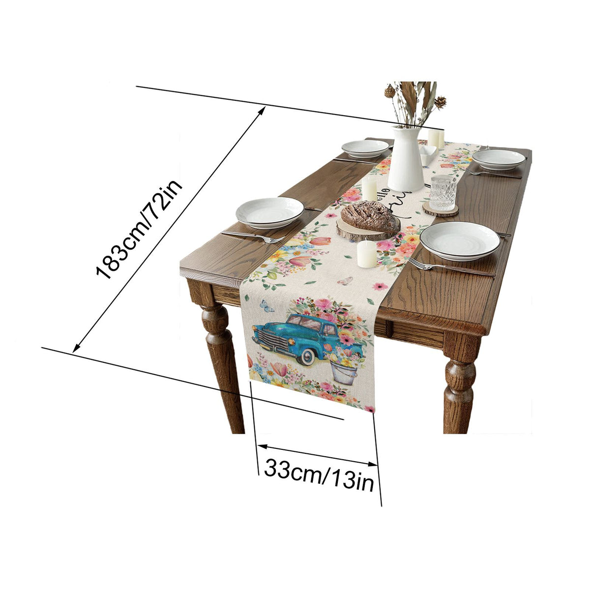 Washable Napkin Table Flag Table Runner Table Napkin Table Cloth