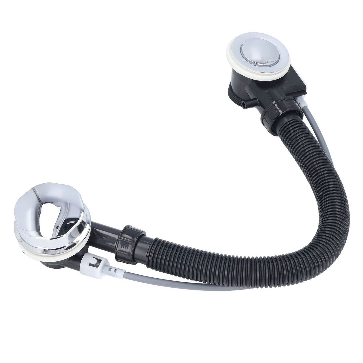 Bathtub Overflow Drainer Concealed Flexible SPA Bathtub Overflow Drain Pipe for Kitchen Bathroom