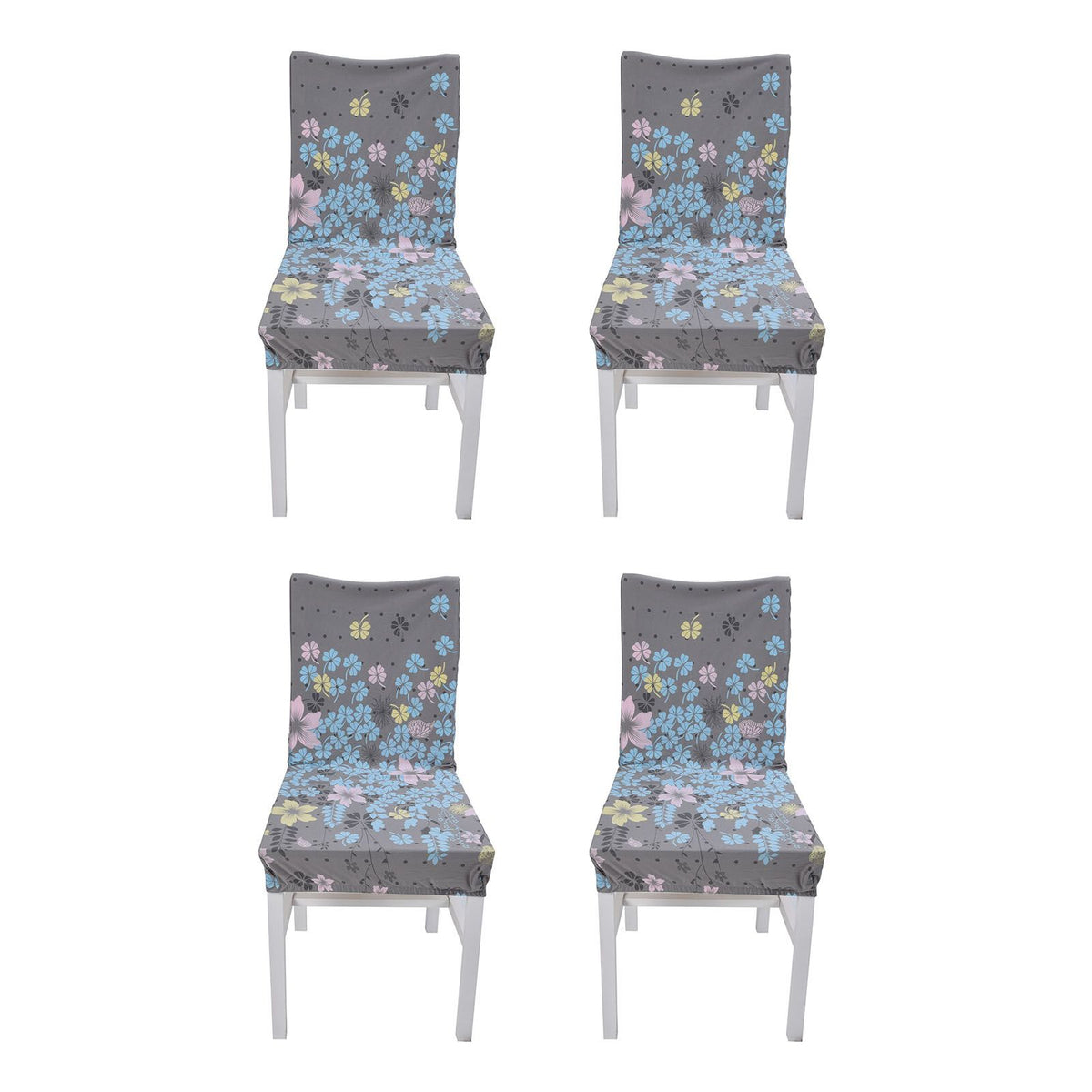 4Pcs Chair Slipcover High Elasticity Stylish Elegant Design Dustproof Dining Chair Cover for Hotel Office BanquetLittle Love