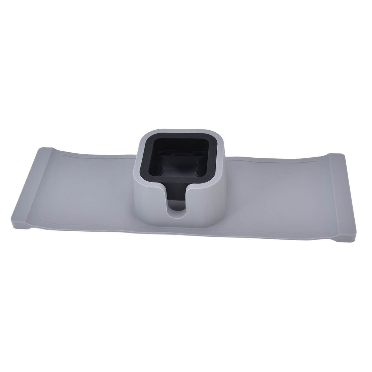 Cup Holder Couch Arm Cup Holder Sofa Arm Cup Tray Silicone Body for Living Room Balcony Gray