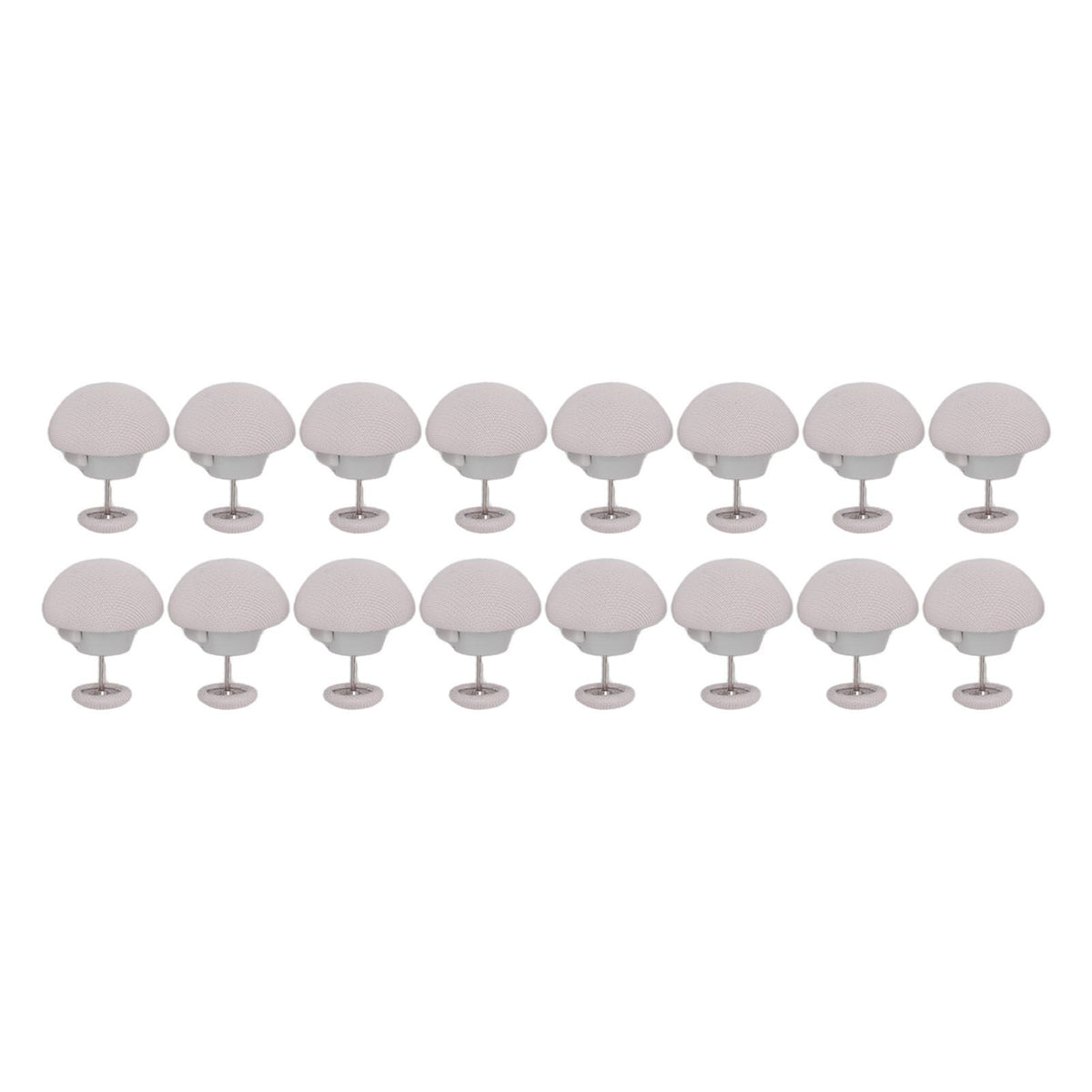 16PCS Bed Duvet Sheet Fixing Clip Mushroom Shaped Cloth Needle Plastic Quilt Fixator for Home Cushion Grey