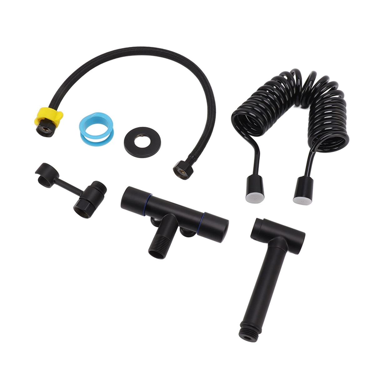 Bathroom Handheld Bidet Sprayer Kit Bidet Toilet Sprayer with Hose for Women Feminine Wash Black