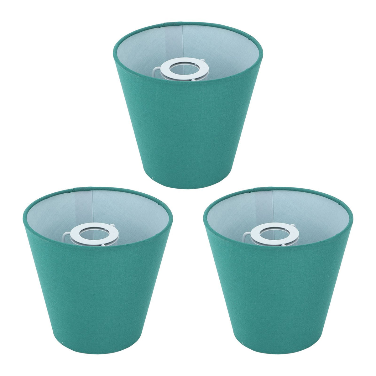 3pcs Cloth Fabric Lampshade Innovative E14 Intervention Type Modern Fabric Lampshade Dust Cover for Bedroom Bedside Dark Green