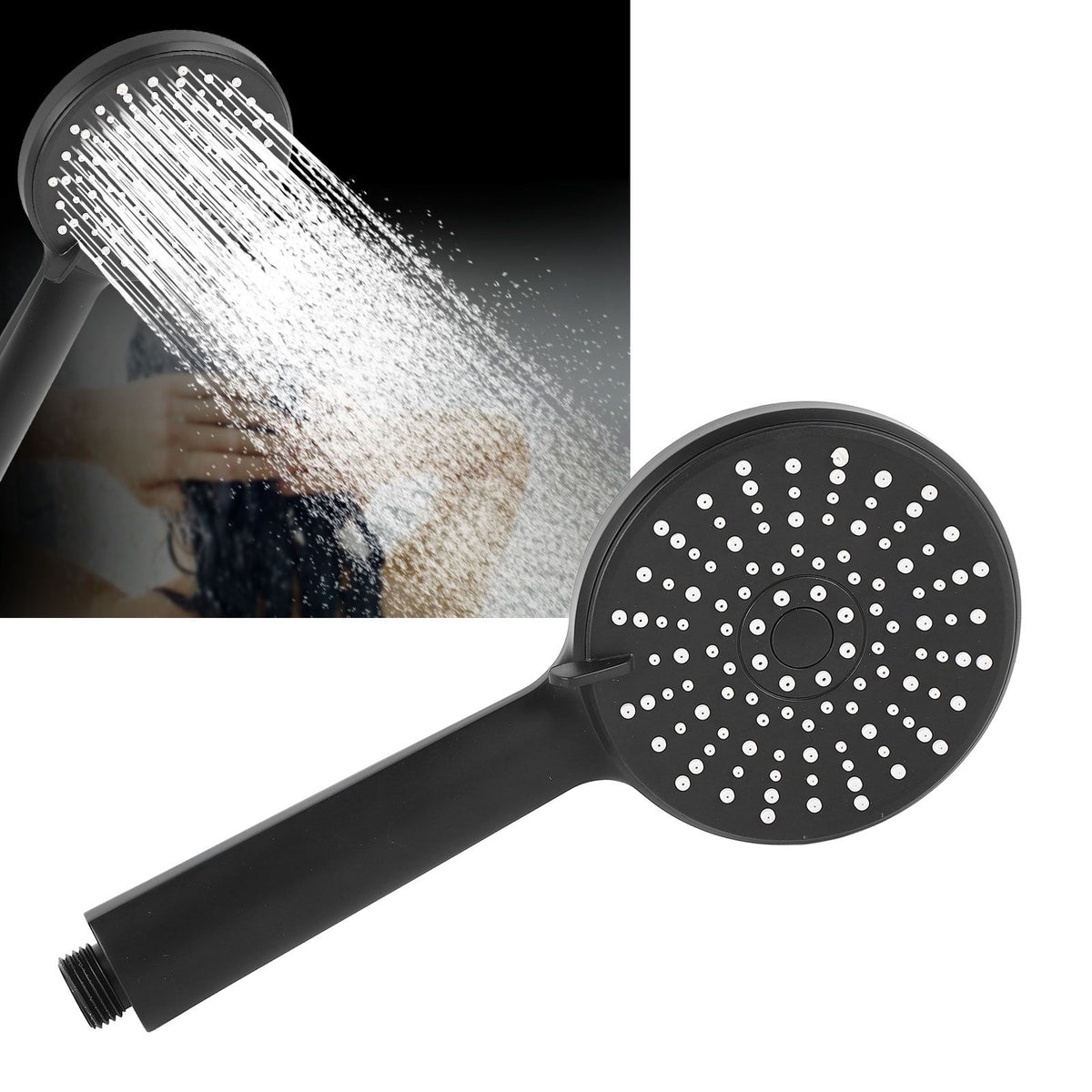 High Pressure Handheld Shower Head ABS Detachable Bathroom Shower Sprayer Head for Replacement