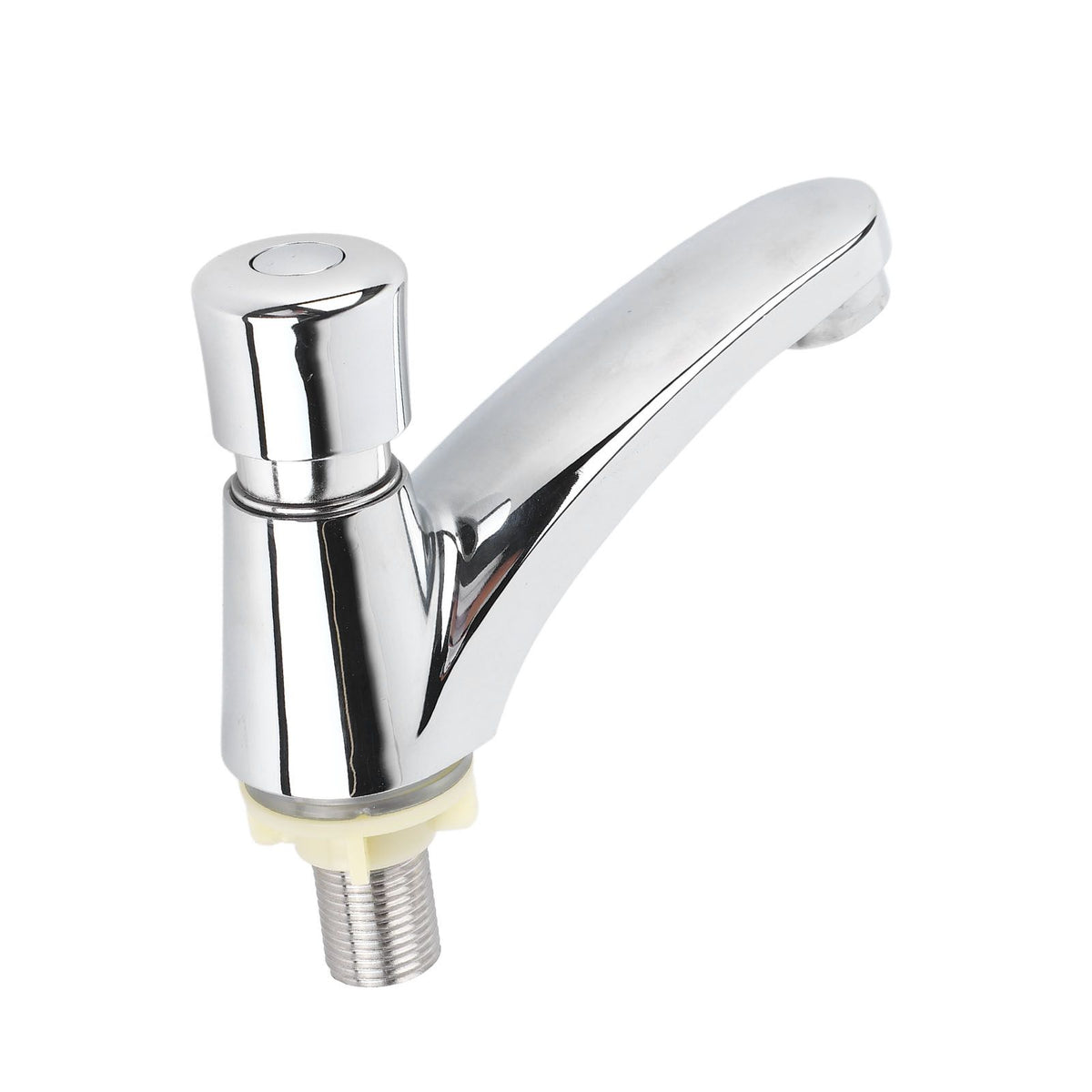 Time Delay Basin Sink Faucet Copper Alloy Push Switch Water Saving Tap for Home Kitchen Bathroom Hotel