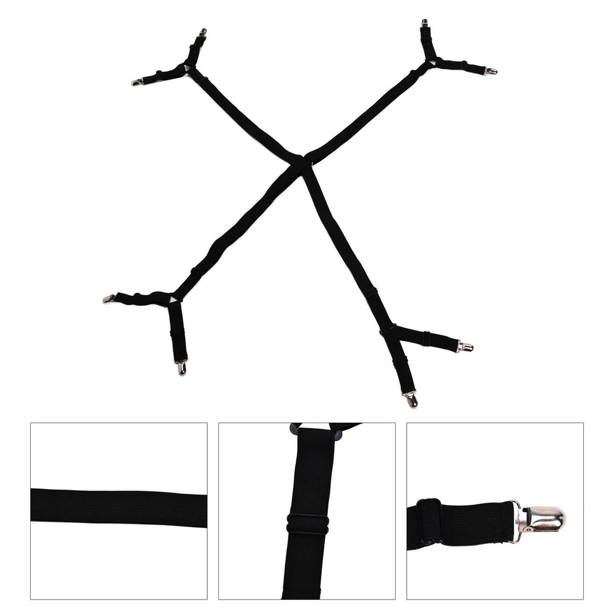 Bed Sheet Fastener Curtain Sofa Cushion Clip Adjustable Bedsheet Strap Elastic Bed Sheet Holder