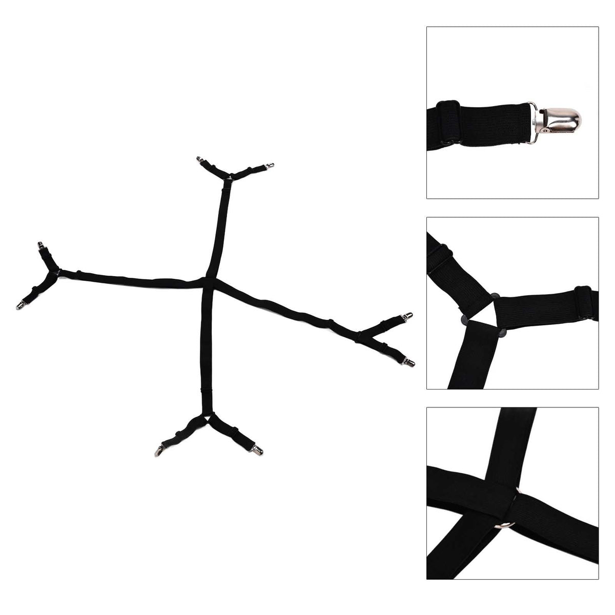 Bed Sheet Fastener Curtain Sofa Cushion Clip Adjustable Bedsheet Strap Elastic Bed Sheet Holder