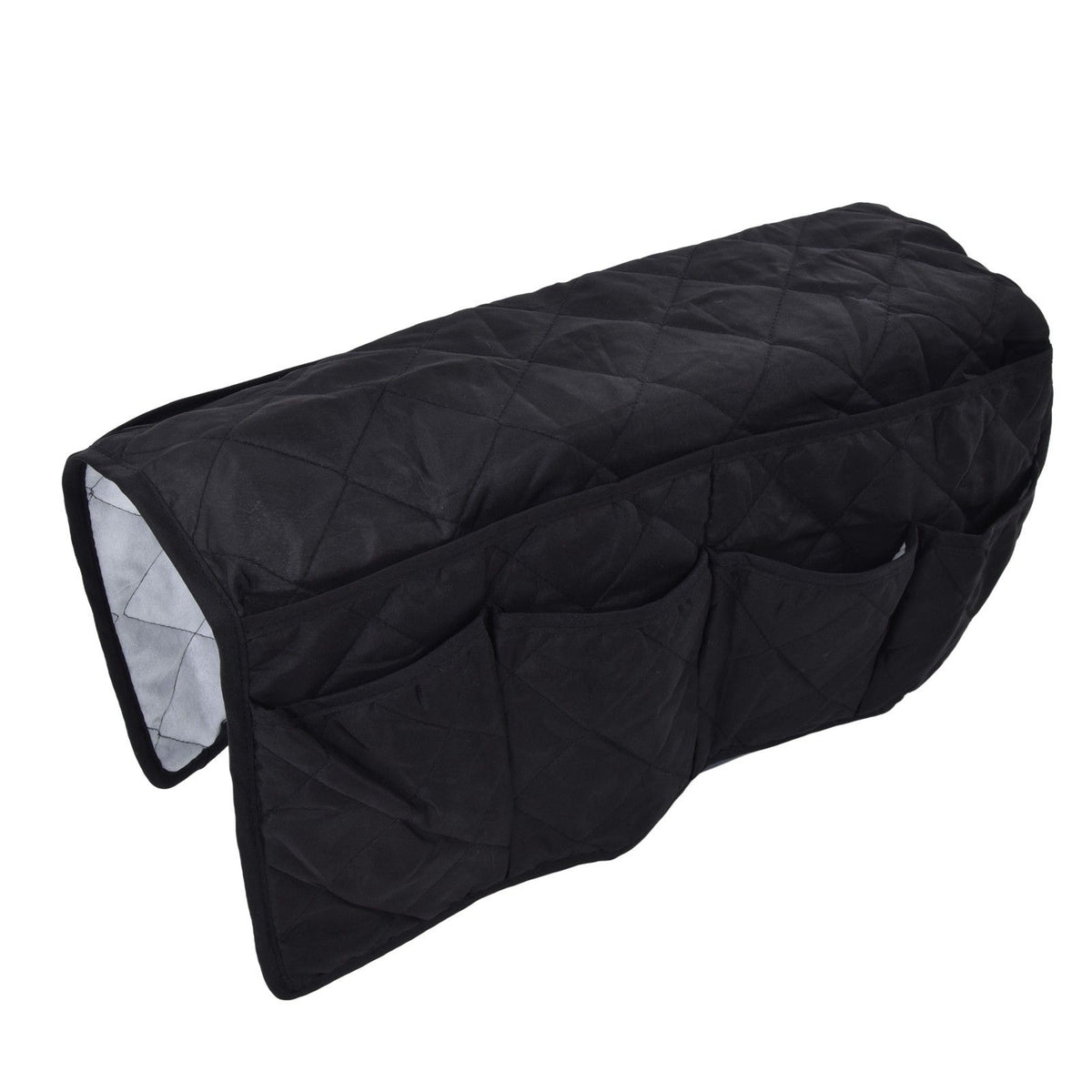 Couch Remote Holder Pocket Design Dustproof Waterproof Reasonable Layout Sofa Armrest OrganizersBlack