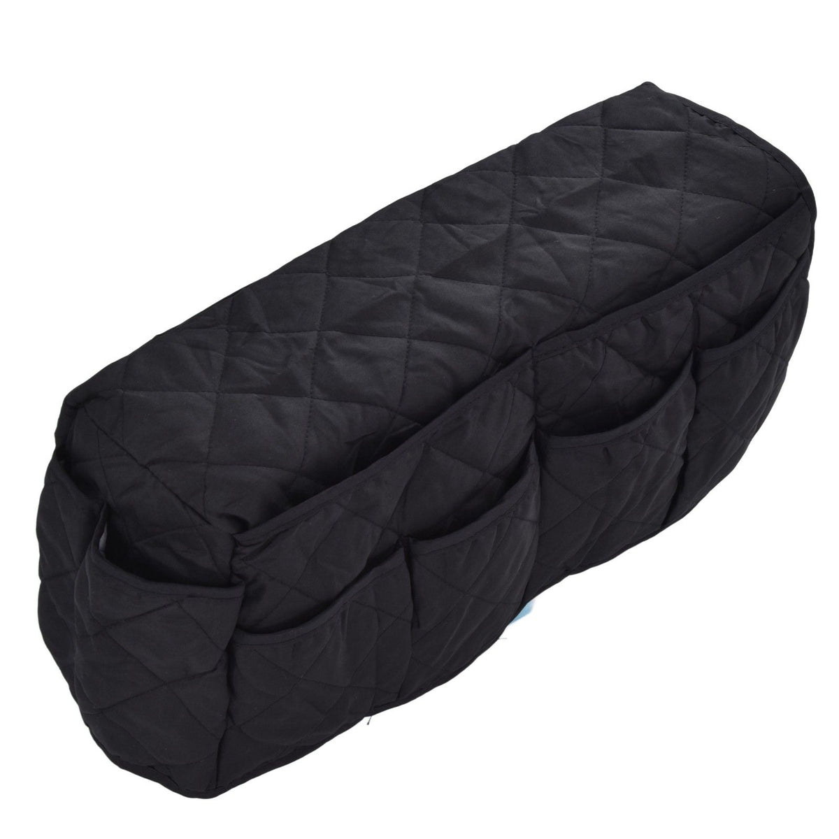 Couch Remote Holder Pocket Design Dustproof Waterproof Reasonable Layout Sofa Armrest OrganizersBlack