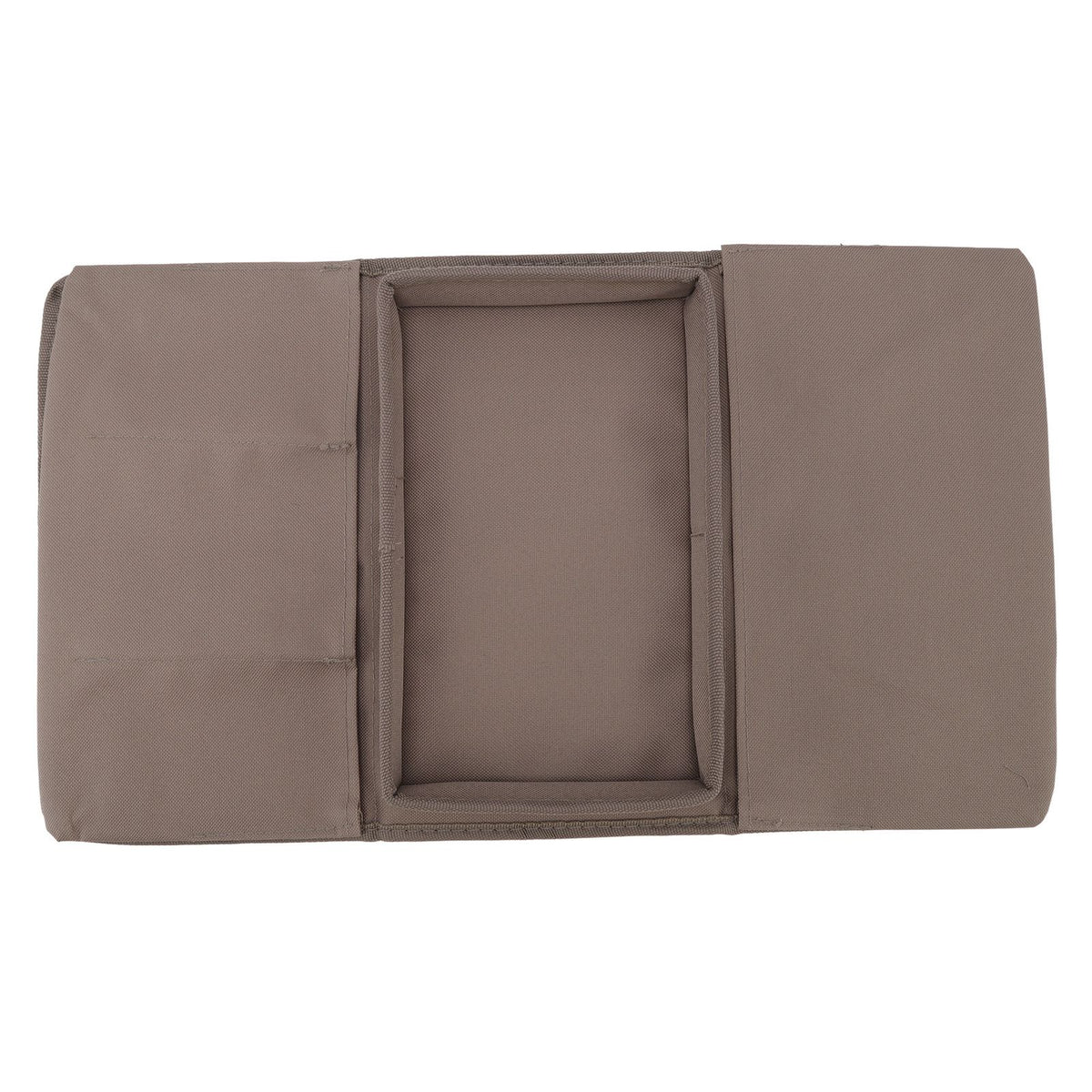 Sofa Tray Folding Arm Storage Holder Table 600D Oxford Cloth Side Pockets for Couch Coffee