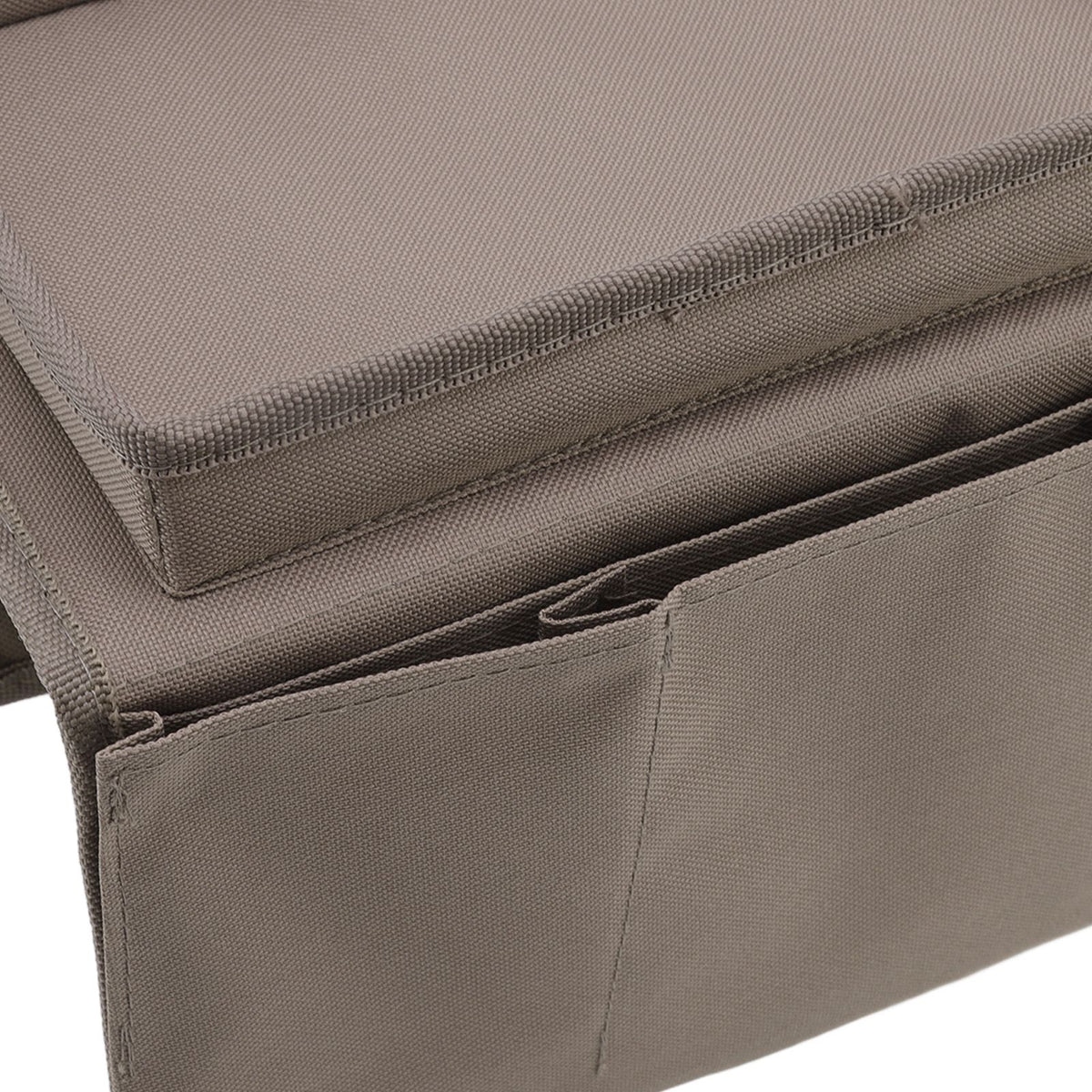 Sofa Tray Folding Arm Storage Holder Table 600D Oxford Cloth Side Pockets for Couch Coffee