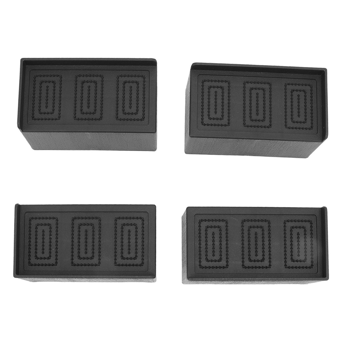 L Shape Rectangular Furniture Risers Rubber Stackable Sofa Risers for Table Couch Chair Bed