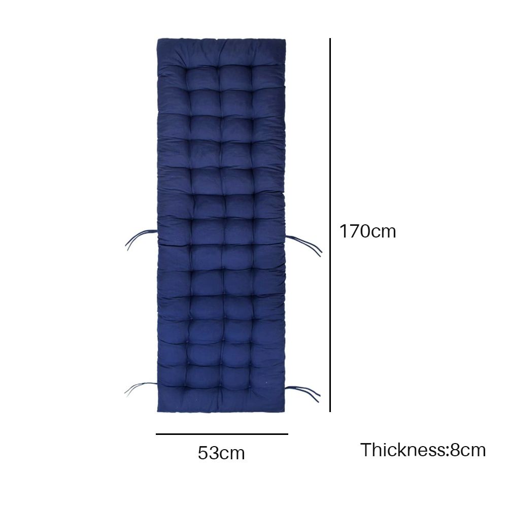 Patio Chaise Lounge Cushions Sun Lounger Cushions Pad Lounge Chair Cushion for Travel Holiday Indoor Outdoor